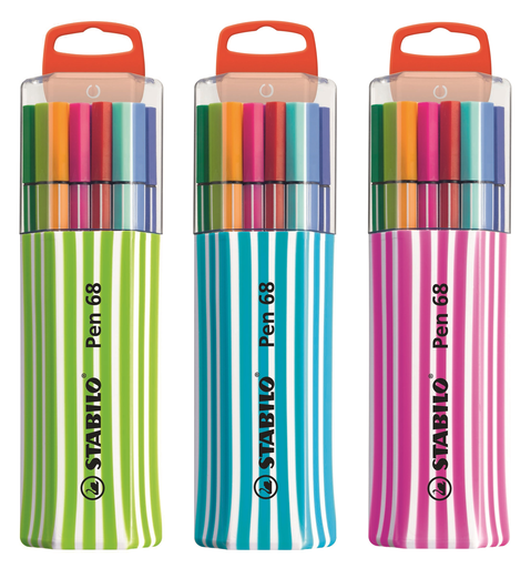 [4006381350938] STABILO Feutres de dessin Pen 68 Zebrui lot de 15