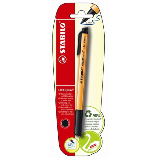 [4006381419611] STABILO Rotulador Greenpoint 0.8 Negro