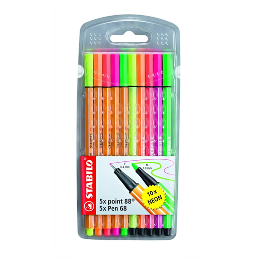 [4006381458887] STABILO Pen 68 and Point 88 Felt Pens 10