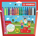 STABILO Rotuladores Trio A-Z 15+3 FLUO