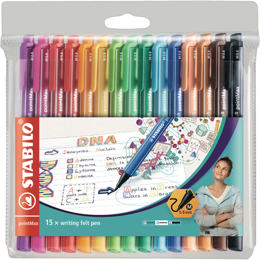 [4006381503686] STABILO Rotuladores pointMax, 15 unidades
