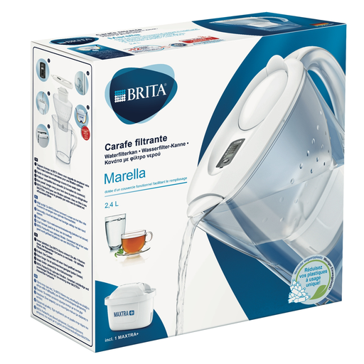 [4006387076610] BRITA Jarro filtrante Marella Branco 1 cartucho Maxtra+ incluído