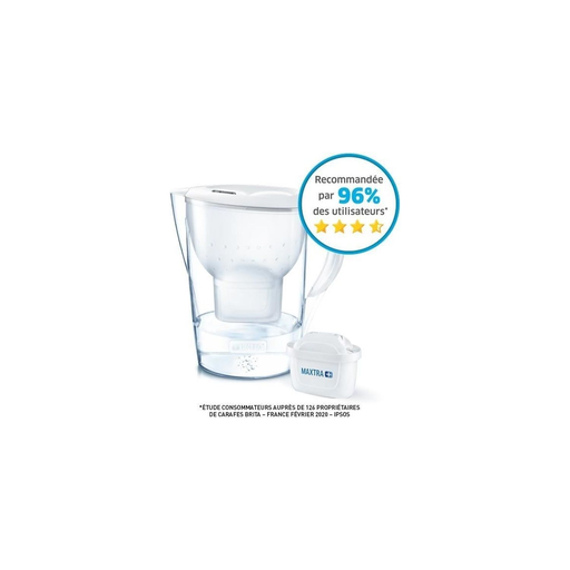 [4006387076894] BRITA Jarro filtrante Marella XL branca + 1 filtro MAXTRA+ incluído