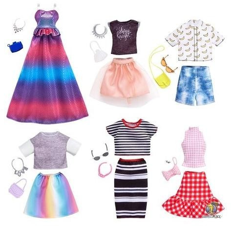 Barbie Mattel Tenue Complète Pour Poupée Modèle Aléatoire Parmis 4