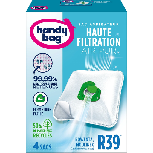 [4006508216383] HANDY BAG Vacuum cleaner bags R39, Moulinex, Rowenta, Tefal, 4 bags