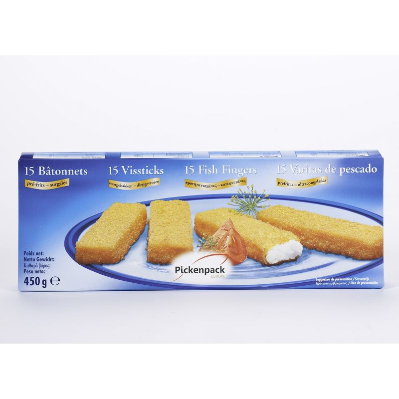 Pickenpack Breaded Fish Fingers 15 x 30 g