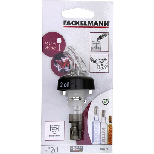 [4008033469838] FACKELMANN Spirit pourer with ball bar concept 2 cl