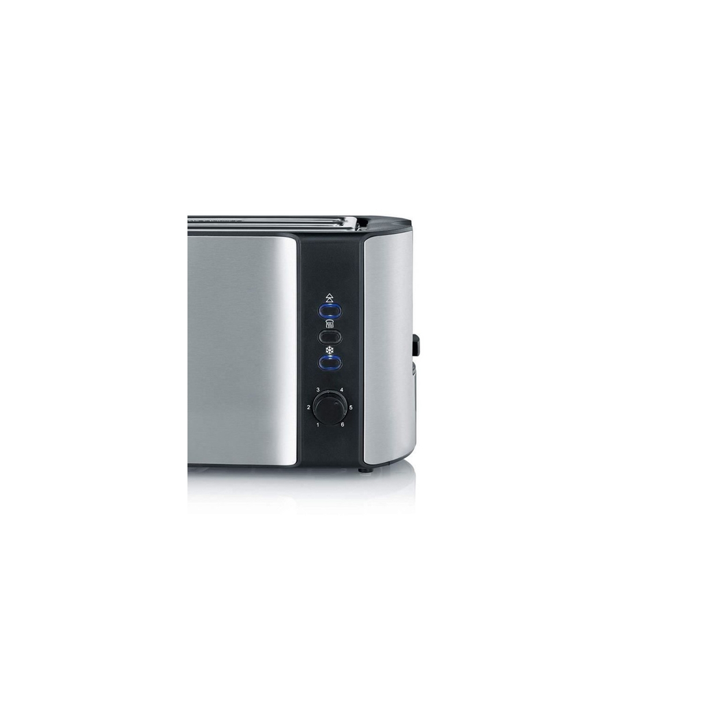 SEVERIN Grille-pain 2 fentes 1400w inox/noir AT2590