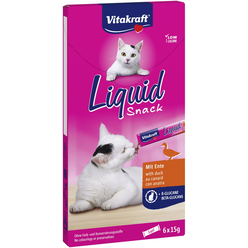 VITAKRAFT Premio Para Gato Liquid Snack Pato & Beta-glucanos 90g