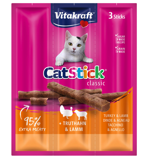 [4008239241924] VITAKRAFT Sticks de Peru e Cordeiro para Gato 18 g
