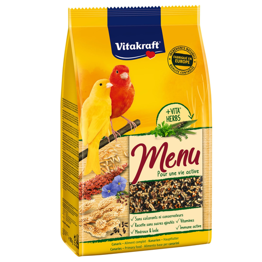 [4008239249425] VITAKRAFT Alimento Completo Semillas Para Canarios Menu Premium 900 g