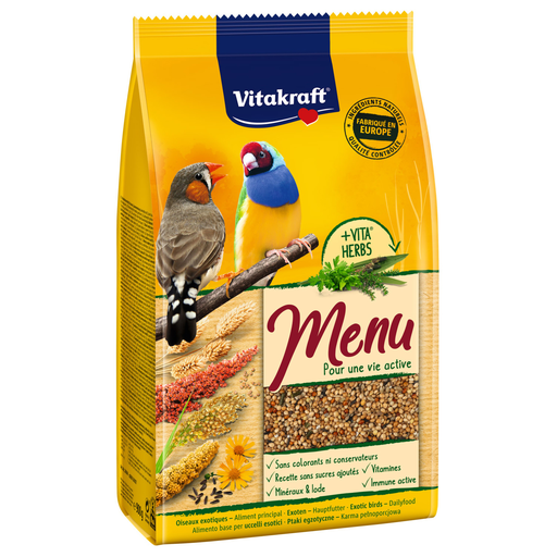 [4008239249449] VITAKRAFT Complete Food Seeds For Exotic Birds Menu Premium 900 g