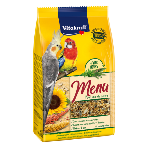 [4008239249470] VITAKRAFT Complete Food Seeds For Large Parakeets Menu 900 g