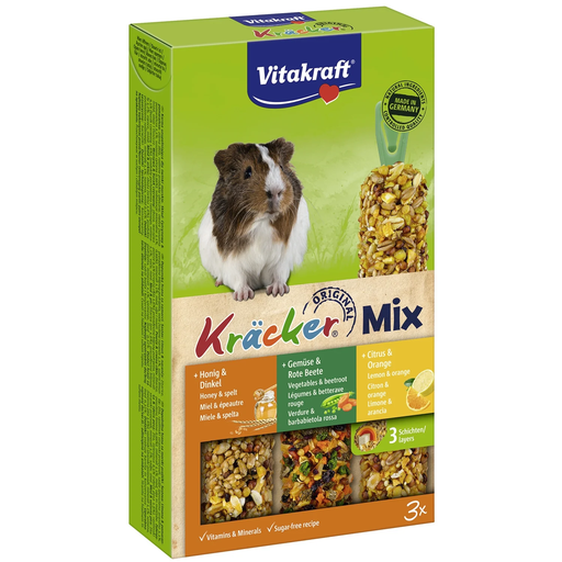 [4008239252265] VITAKRAFT Kräcker Trio-Mix Guinea Pig Treats 168 g