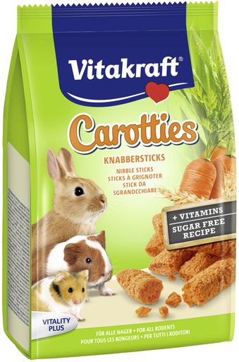 [4008239256737] VITAKRAFT Carottis Gnawing Sticks For Dwarf Rabbits 50 g