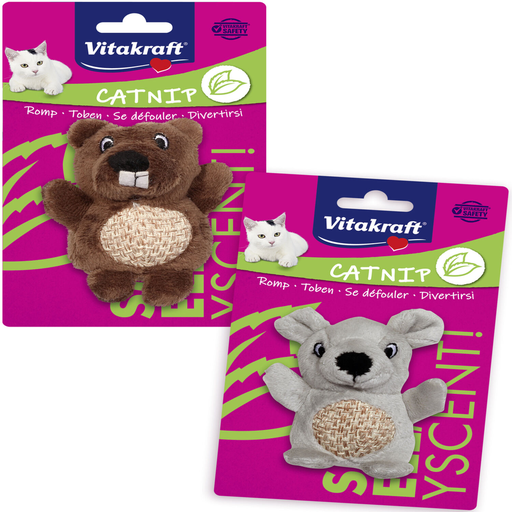 [4008239286161] VITAKRAFT Jouet pour chat Herbal Line, 2 modèles assortis