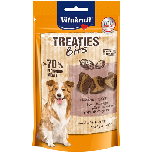 [4008239288073] VITAKRAFT Friandises Pour Chien Adulte Pâté De Foie Treaties Bits 120 g