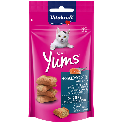 [4008239288233] VITAKRAFT Friandises pour Chat Saumon Cat Yums 40 g