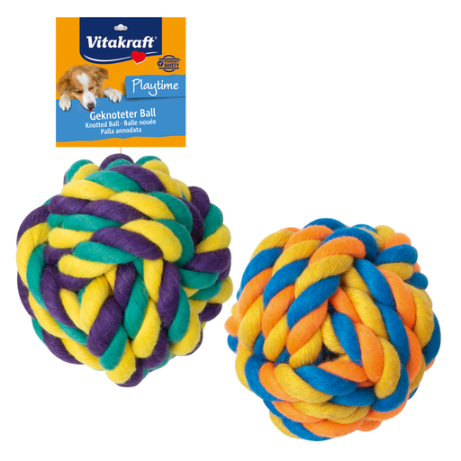 [4008239313737] VITAKRAFT Knotted Ball Toy for Dogs