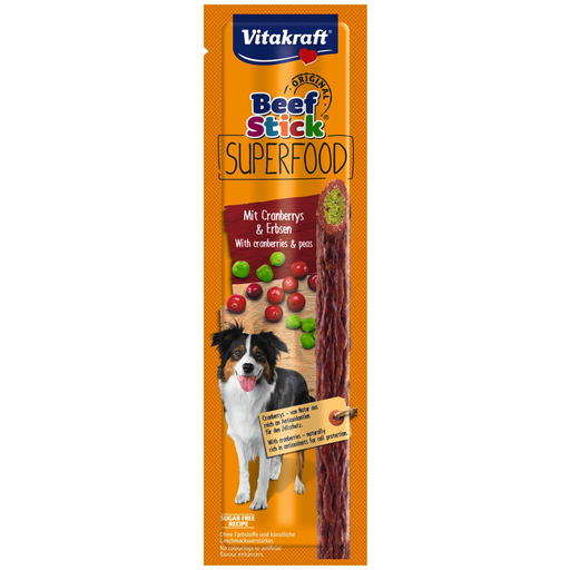 [4008239369499] VITAKRAFT Récompense pour chien Superfood Cranberry 25 g