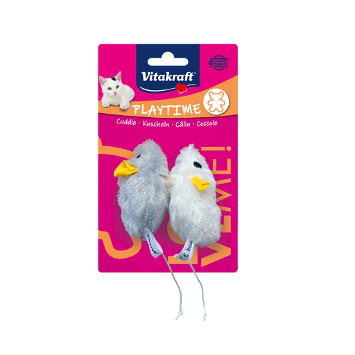 [4008239398864] VITAKRAFT 2 Ratones de peluche con sonido