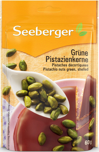 [4008258055014] SEEBERGER Shelled Pistachios 60 g