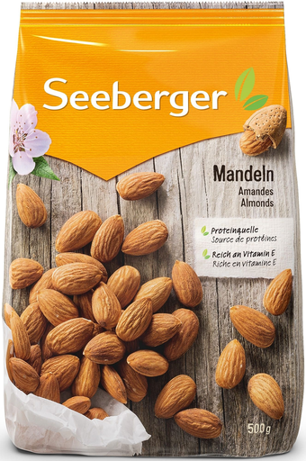 [4008258065044] SEEBERGER Shelled Almonds 500 g
