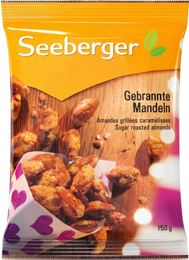 [4008258067000] SEEBERGER Caramelized Roasted Almonds 150 g