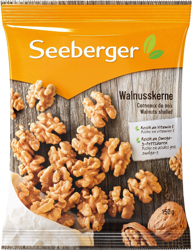 [4008258130018] SEEBERGER Walnut Kernels 150 g