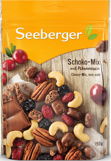 [4008258157008] SEEBERGER Nut and Dried Fruit Mix Choco mix 150 g
