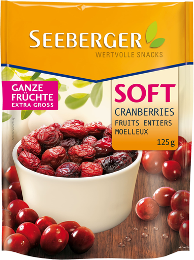 [4008258296004] SEEBERGER Whole Cranberries 125 g