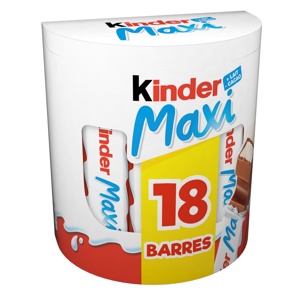 KINDER Barra de Chocolate de Leite Maxi 378 g