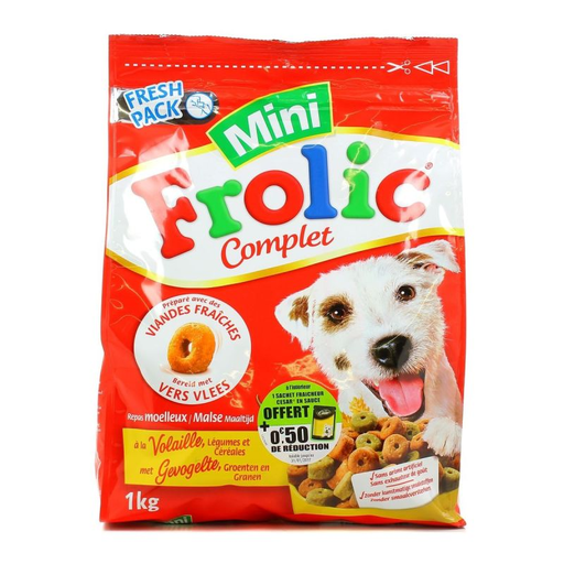 [4008429055553] FROLIC Mini Poultry, Vegetables, Cereals Kibble 1 kg