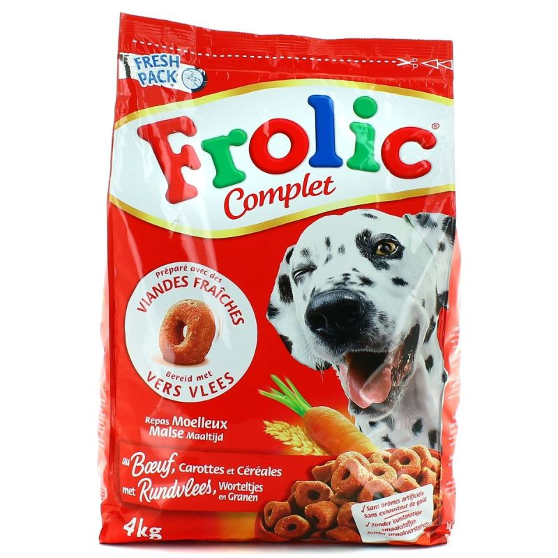 FROLIC Croquetas de Buey, Zanahorias y Cereales 4 kg