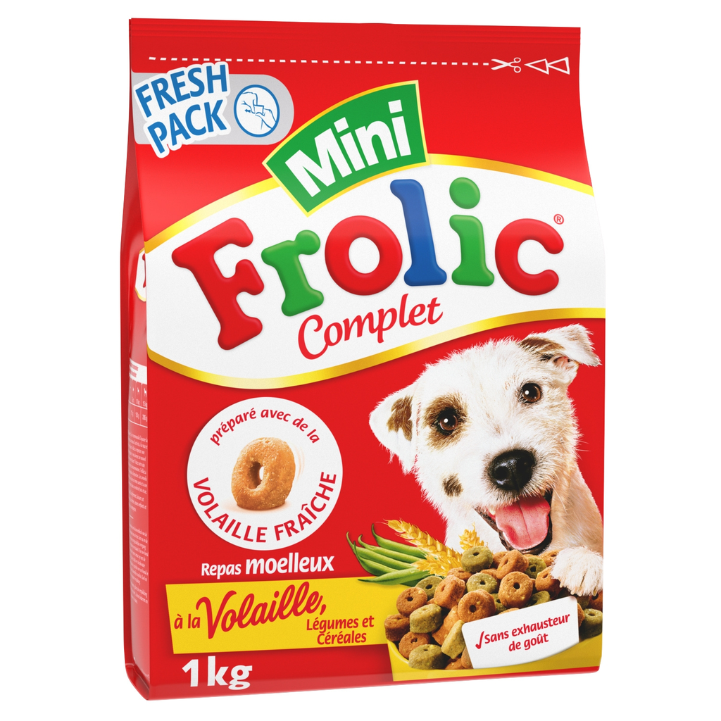 FROLIC Mini Croquettes à la volaille, aux Légumes et aux Céréales 1 kg