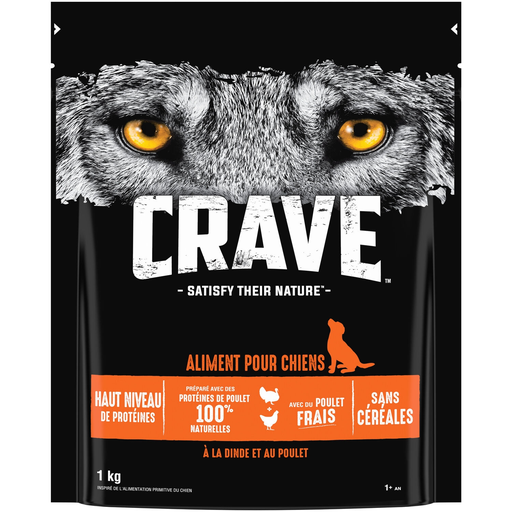 [4008429121494] CRAVE Ração para cão Adulto de peru e frango sem cereais 1 kg