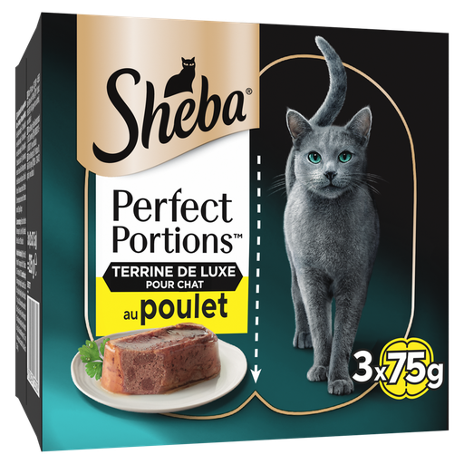 [4008429123320] SHEBA Portions Cat Food Chicken Terrine 6x37.5g