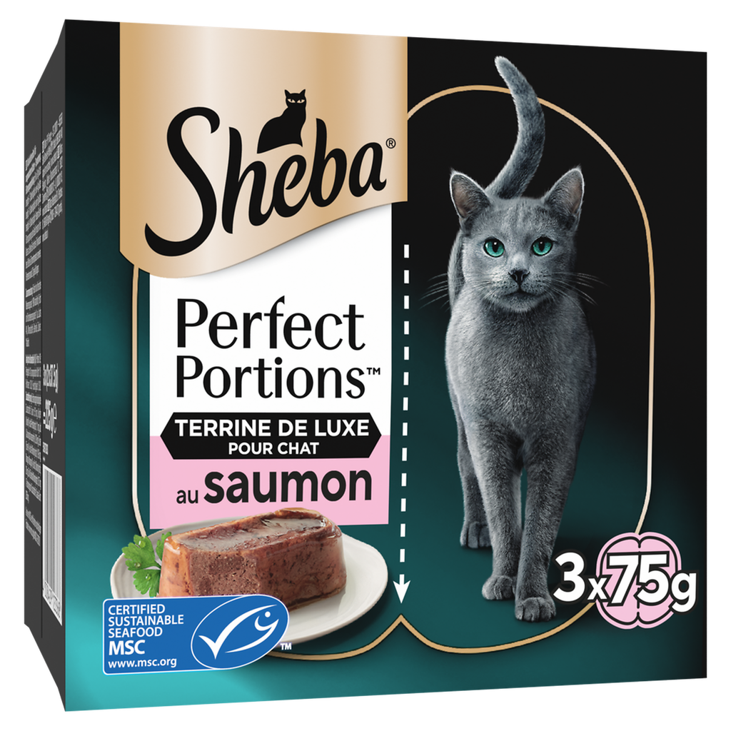 SHEBA Portions Salmon Cat Wet Food 6x37.5g