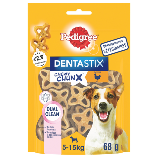 [4008429131868] PEDIGREE Guloseimas Dentastix Chewy Chunx Frango 68 g
