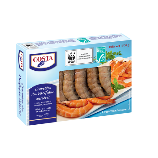 [4008467051609] COSTA Camarões inteiros do Pacífico 500 g