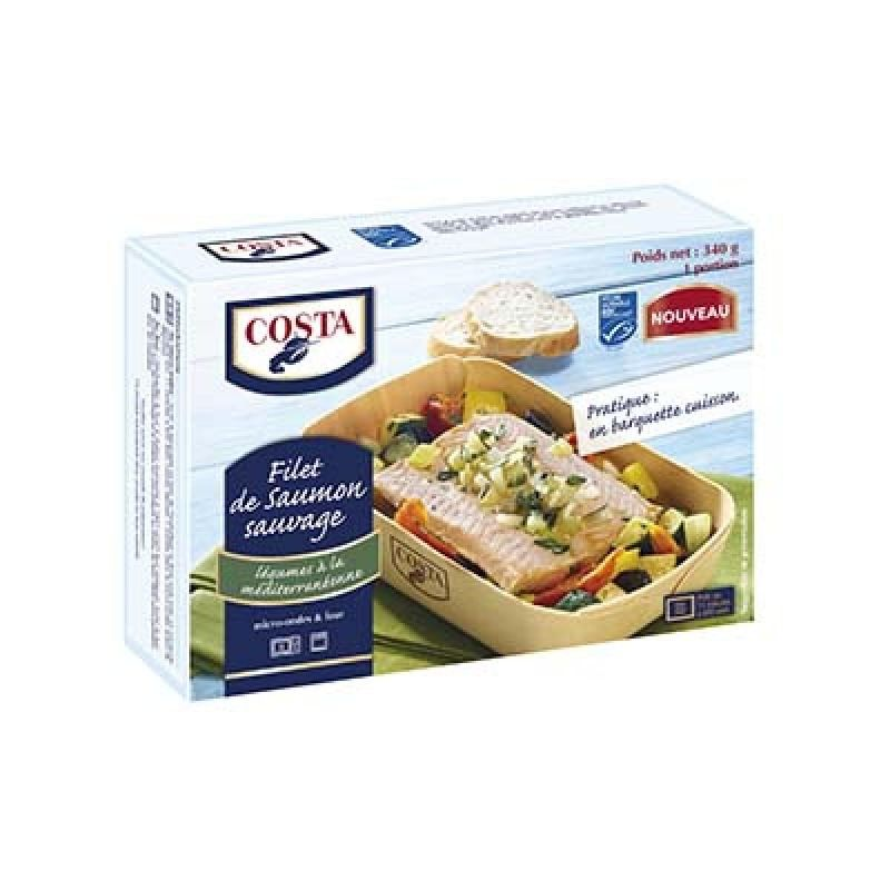 COSTA Filet Saumon Et Leg Medit 340 g