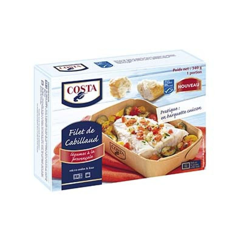 COSTA Filet de Cabillaud aux Légumes Provençaux 340 g