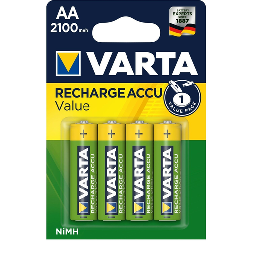 [4008496625321] VARTA Piles rechargeables AA NiMH 2100 mAh 1,2V le lot de 4 piles