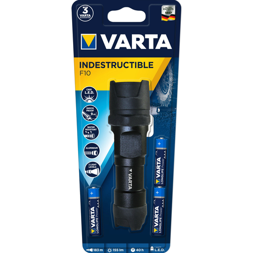 [4008496682713] VARTA Torche led indestructible à haute resistance 1 W 120 lm 18700101421 la torche