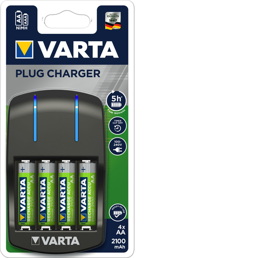 [4008496850723] VARTA Chargeur de piles avec 4 piles AA 57647101451