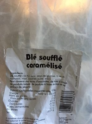 [4008713705737] 1ER PRIX Puffed Wheat with Honey 1 kg