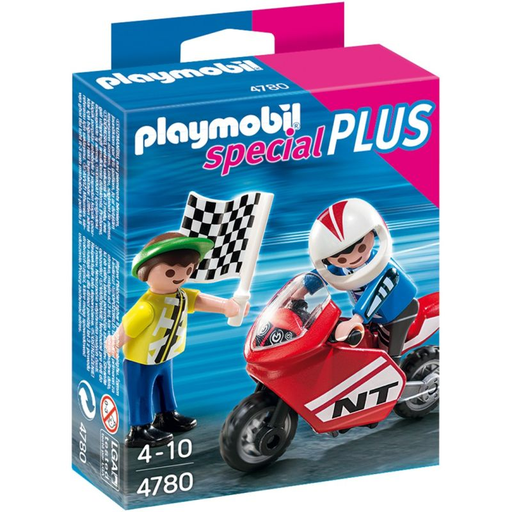 [4008789047809] PLAYMOBIL Criança Com Moto de Corrida