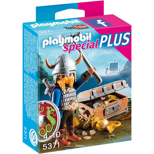 [4008789053718] PLAYMOBIL Viking With Treasure
