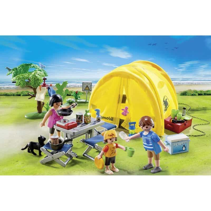 PLAYMOBIL Famille Et Tente Camp