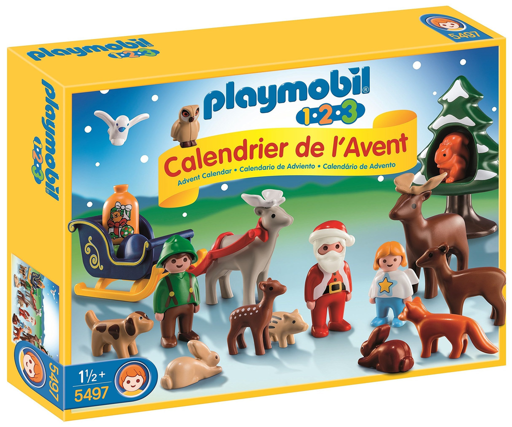 PLAYMOBIL Christmas Advent Calendar: 1.2.3 Santa Claus and Animals